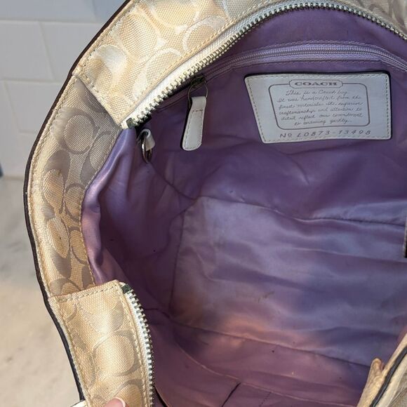 Coach Patchwork Lurex Metallic EW Gallery Tote - HTF - Picture 12 of 16